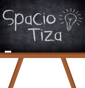 Spacio Tiza logo con pizarra